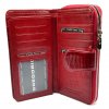 Peněženka dámská červená se zapínáním