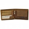 Hnědá pánská peněženka mincovník