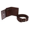 Luxusní dárková sada pánská s páskem 120 cm otevřená peněženka a pásek