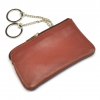 Kožená klíčenka světle hnědá zadní strana