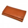 Dámská kožená peněženka hnědá zepředu