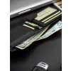 Dárkový set kožená peněženka + oboustranný kožený pásek STEVENS otočný černý/hnědý - 100