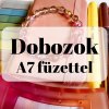 Dobozok A7 füzettel