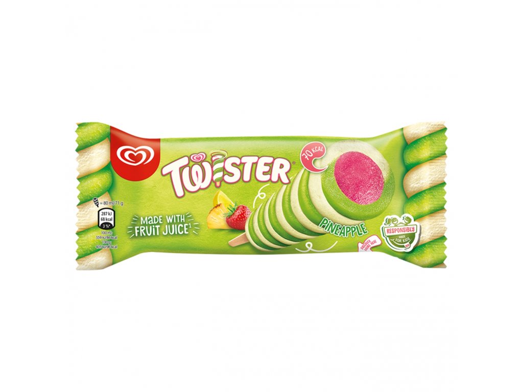 Zmrzlina Twister Algida Green  80 ml