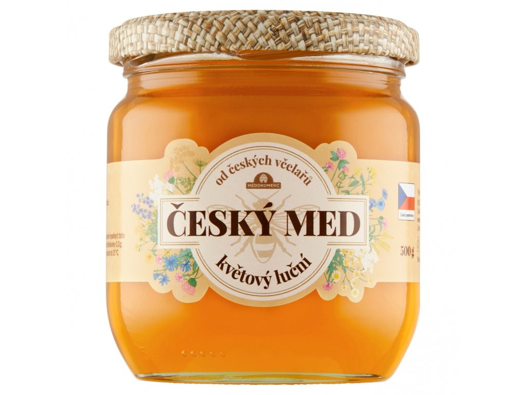 Český med luční, pastovaný  500 g
