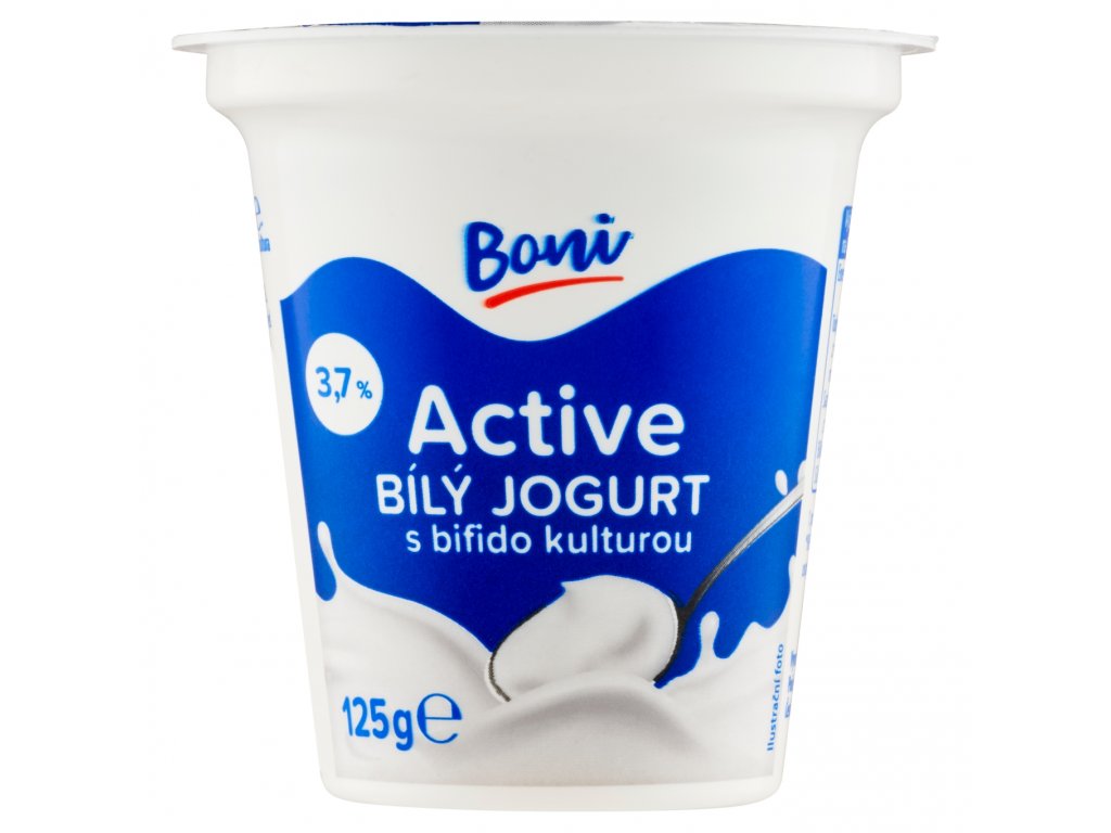 Jogurt bílý Active Boni  125 g
