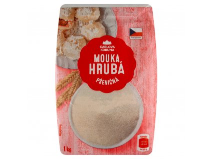 Mouka hrubá pšeničná Karlova Koruna .  1 kg