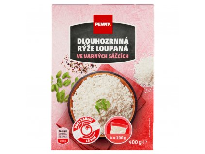 Rýže dlouhozrnná Penny 4x100g  400 g