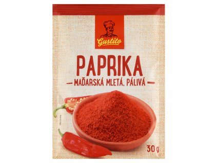Koření Paprika maďarská pálivá Gustito .  30 g