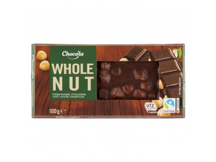 Čokoláda Choco'la hořká s celými ořechy  100 g