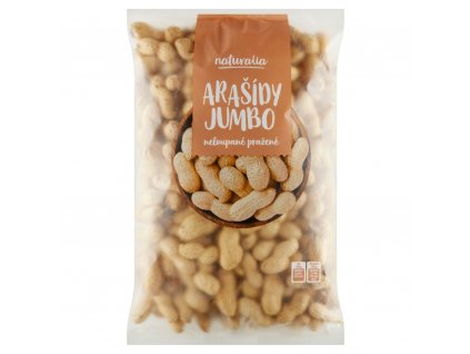 Arašídy neloupané pražené Jumbo Naturalia  500 g