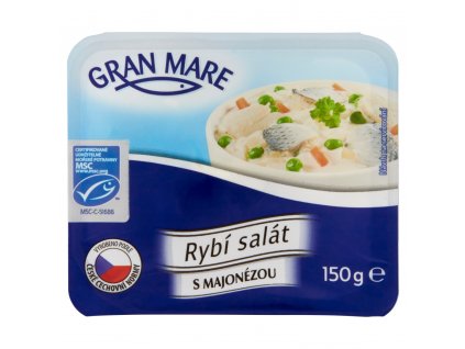 Rybí salát s majonézou Gran Mare .  150 g