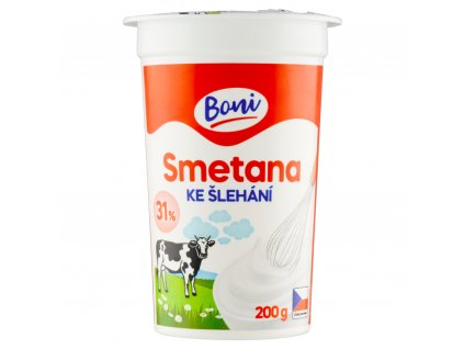 Smetana ke šlehání 31% Boni  200 g