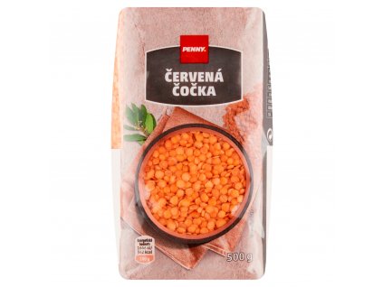 Čočka červená půlená loupaná Karlova Koruna .  500 g