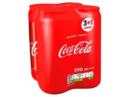 Coca-Cola plech 4x0,33l  1.32 l