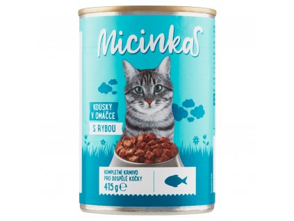 Konzerva pro kočky Micinka rybí  415 g