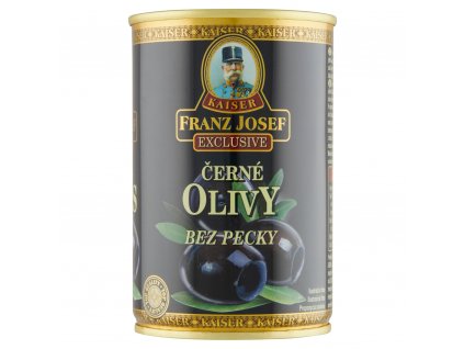 Olivy černé bez pecky Franz Josef Kaiser 300g pp 130g  130 g