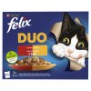 Kapsičky pro kočky Felix Fantastic Duo 12x85g, masový výběr  1020 g