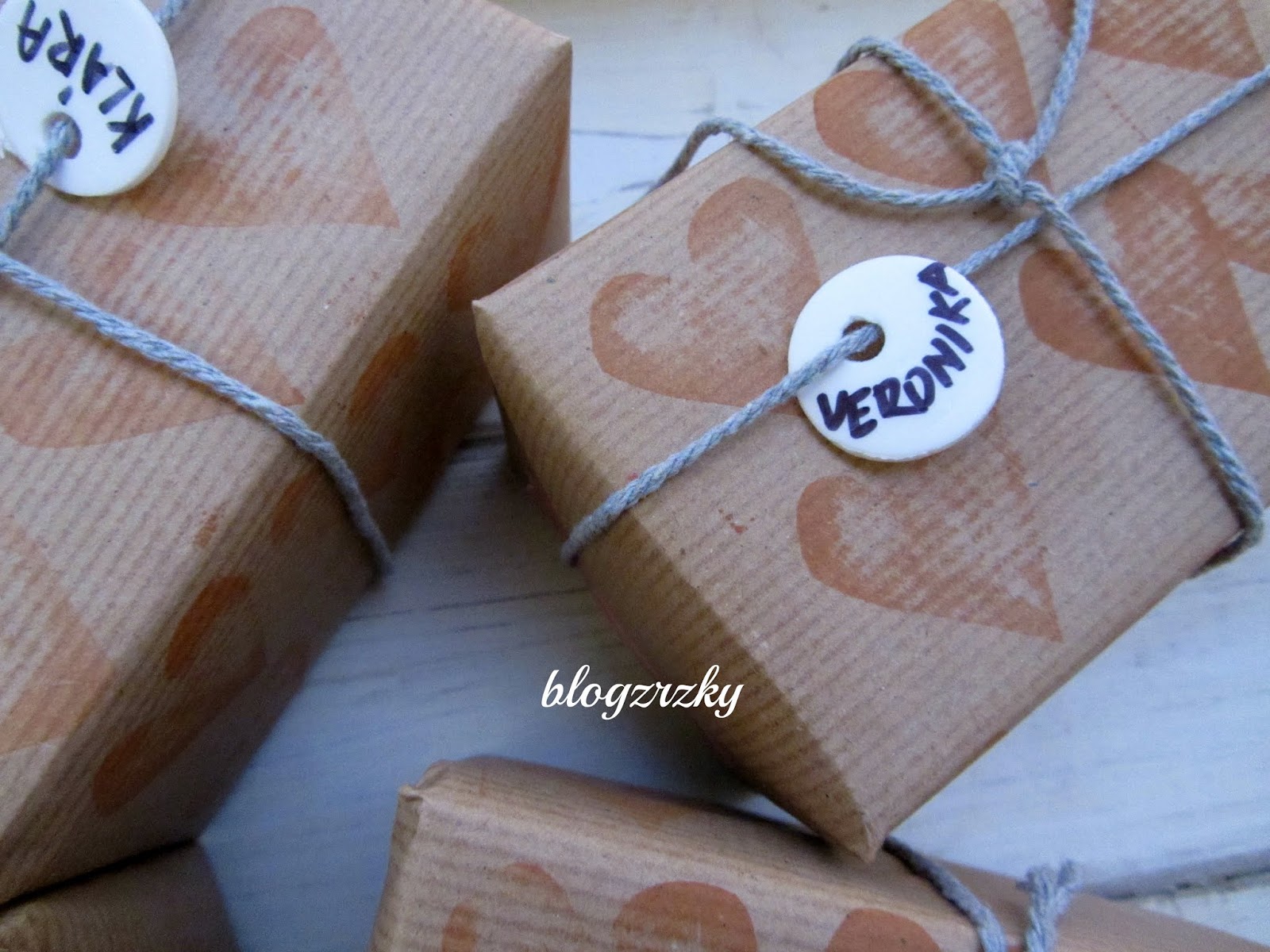 DIY ozdobné balení dárků