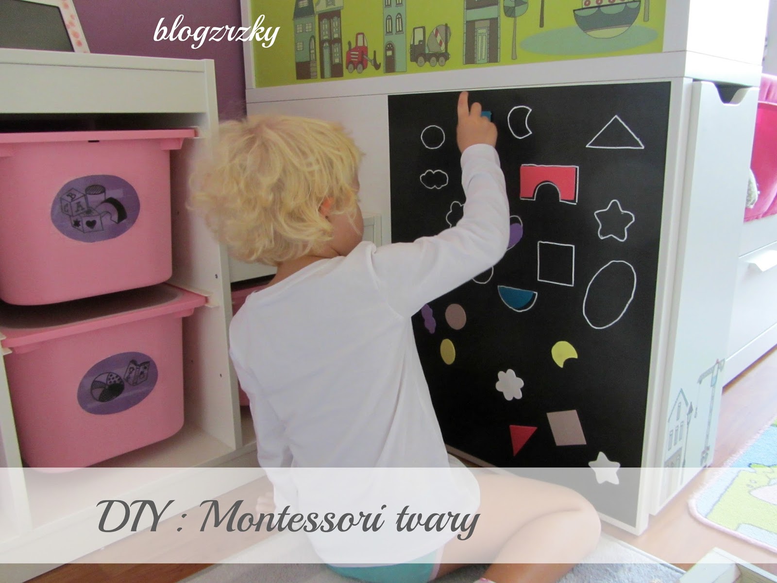 DIY / Montessori aktivity doma - přiřazování tvarů