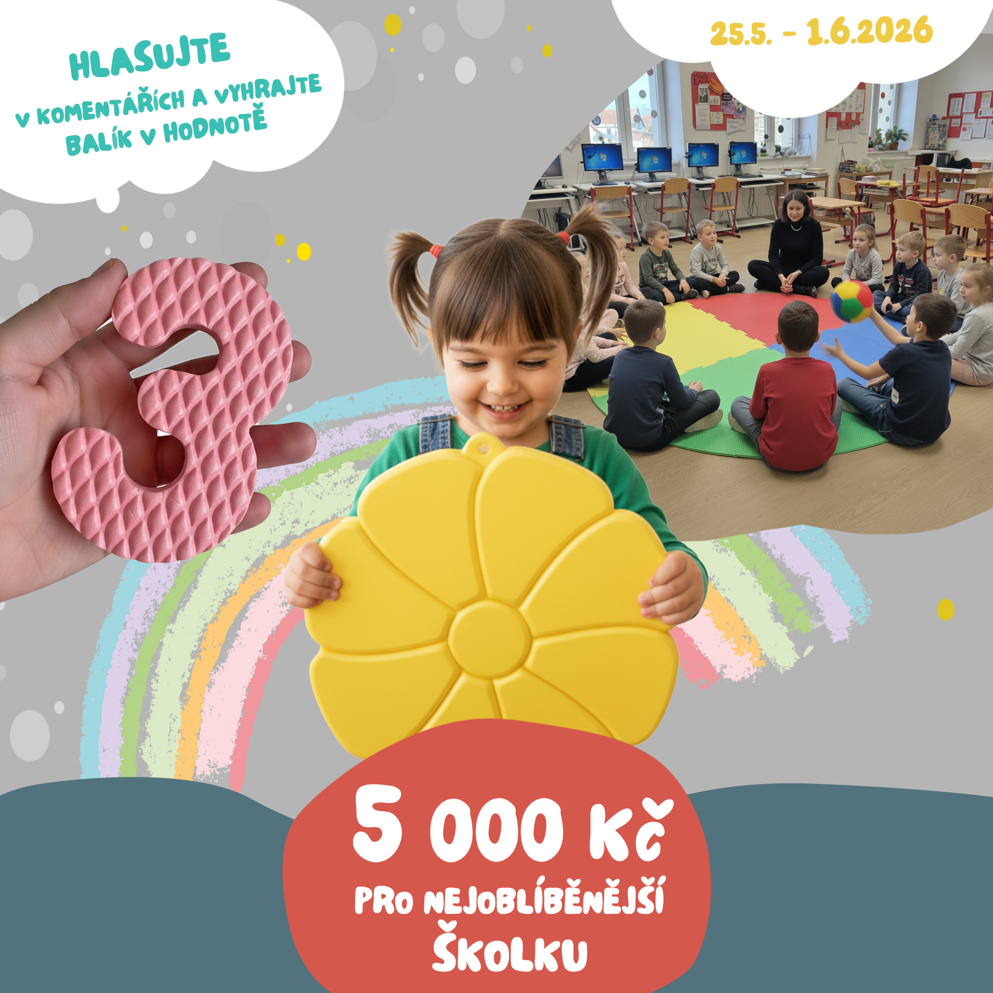 Soutěž o balík v hodnotě 5000 Kč pro nejoblíběnější školku