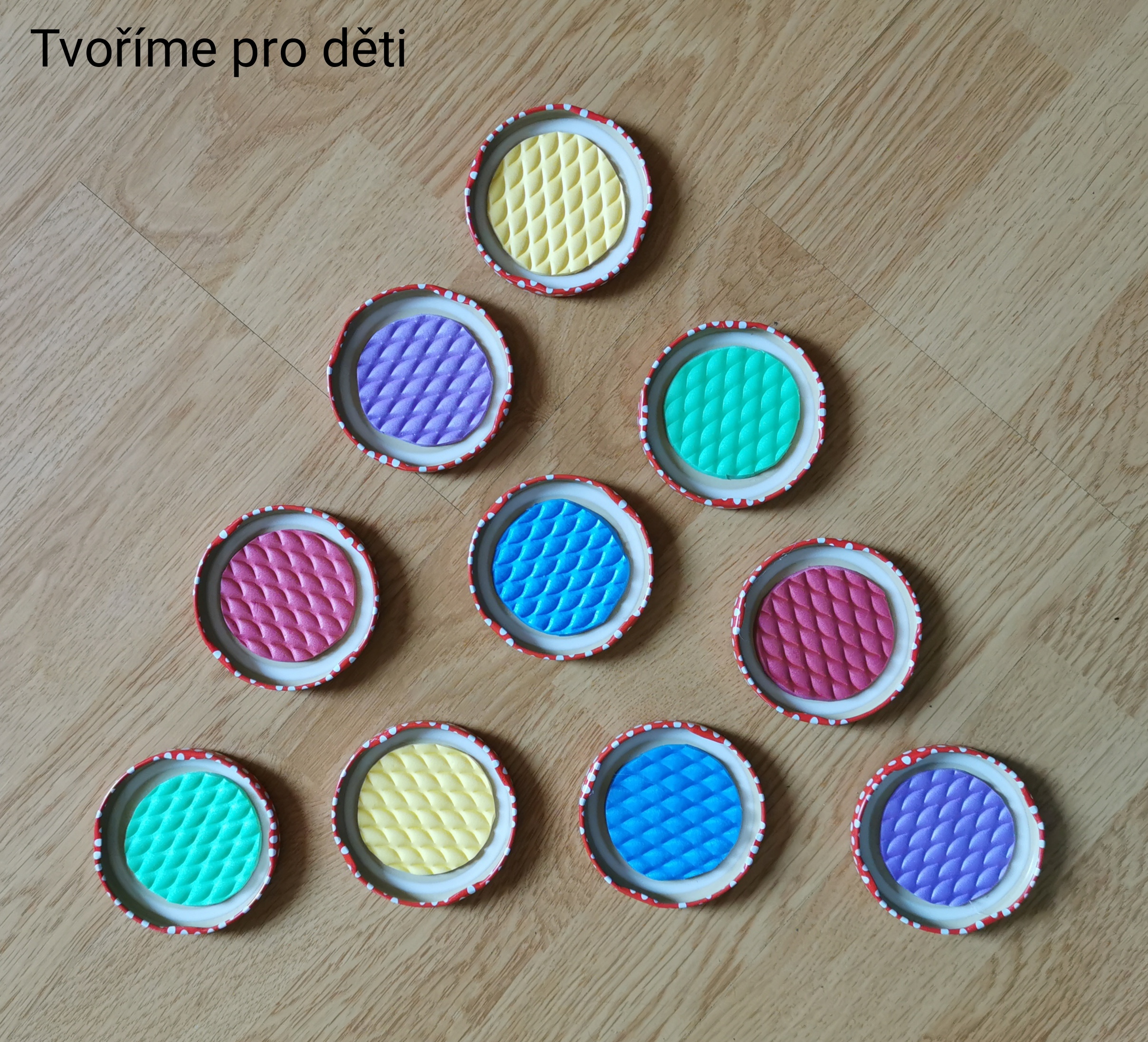 Tvoříme pro děti - víčkové pexeso