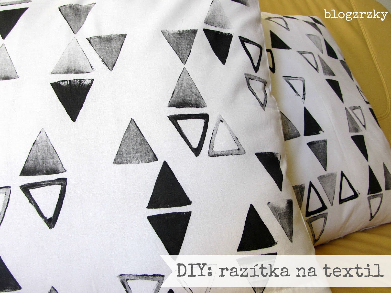 DIY / Razítkování na textil