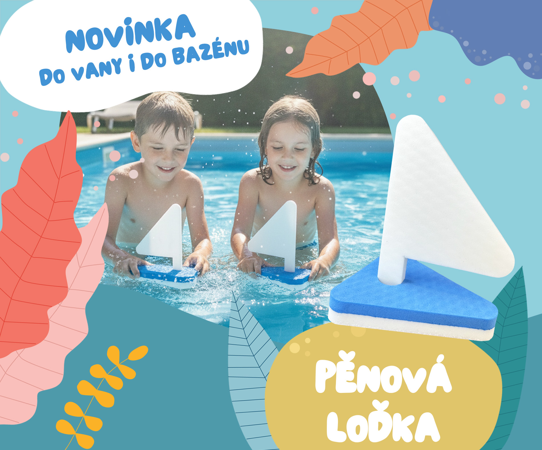 Pěnová lodička telefon