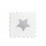 Bílý se světle šedou hvězdičkou
