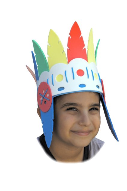 Pěnová indiánská čelenka