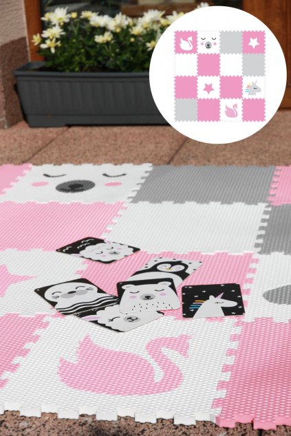 Minideckfloor podlaha 20 dílů jednorožec a mráček 0270 9