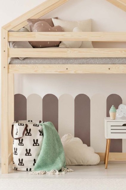 tmave hneda kremova loop