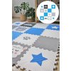 Minideckfloor podlaha 16 dílů beránek, auto, hvězda, tlapka 0056
