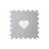 minideckfloor srdce sv. šedé s bílým