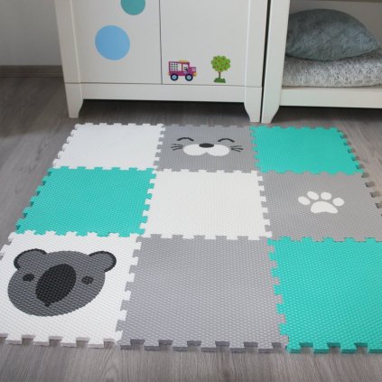 Minideckfloor 9 dielov - koala, tuleň, labka 1592