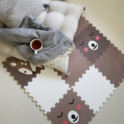Minideckfloor 9 dielov - koloušok a medvede 0120