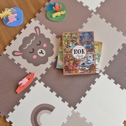 Minideckfloor 12 dielov - baran, myš, oblak a dúha 230162