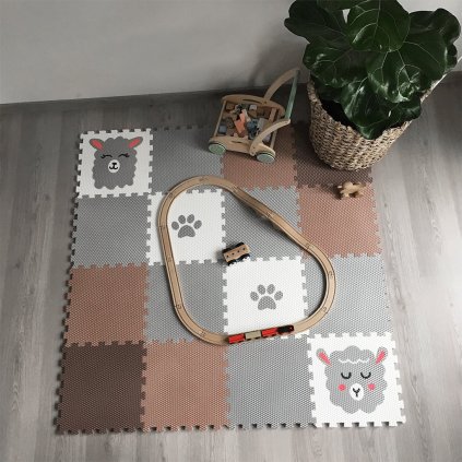 Minideckfloor 16 dielov - baran, lama a labka 0118