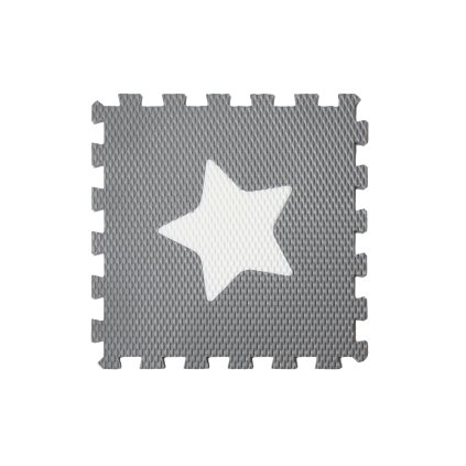 minideckfloor hvězda šedy s bilou