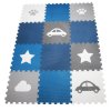 Minideckfloor 12 dielov - labka, mráčik, auto, hviezda 1605