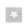 minideckfloor hvězda světle šedá s bílou