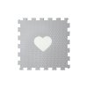 minideckfloor srdce sv. šedé s bílým