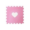 minideckfloor srdce růžový s bílým