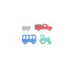 Penové zvieratká do vane - traktor, autobus, nákladné auto a vozík