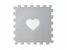 Světle šedý s bílým srdíčkem