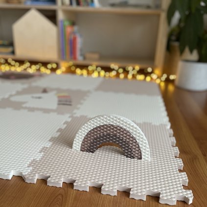 Minideckfloor podlaha 9 dílů - myška, jednorožec a duha 230198
