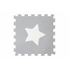 minideckfloor hvězda svetle šedá s bilou