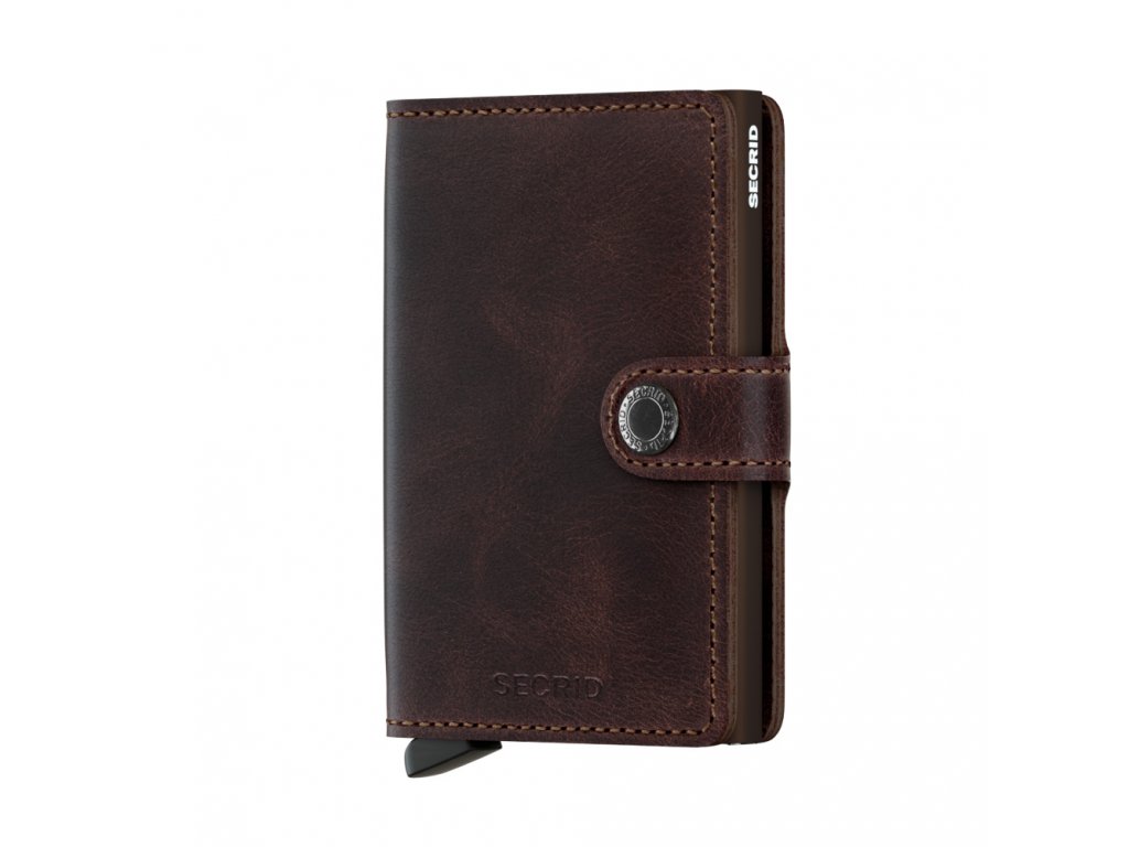 peněženka Secrid Miniwallet vintage chocolate Front 2