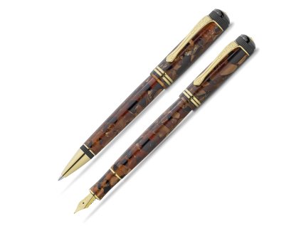 Sada plnicího a kuličkového pera Kaweco SE Dia 2 Amber (Velikost hrot M)