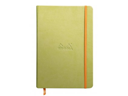 Rhodiarama hardcover notebook ANISE A5 96 sheets lined ivory 90g, paper elastic closure